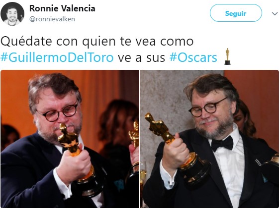 Guillermo del Toro oscar 2018 meme